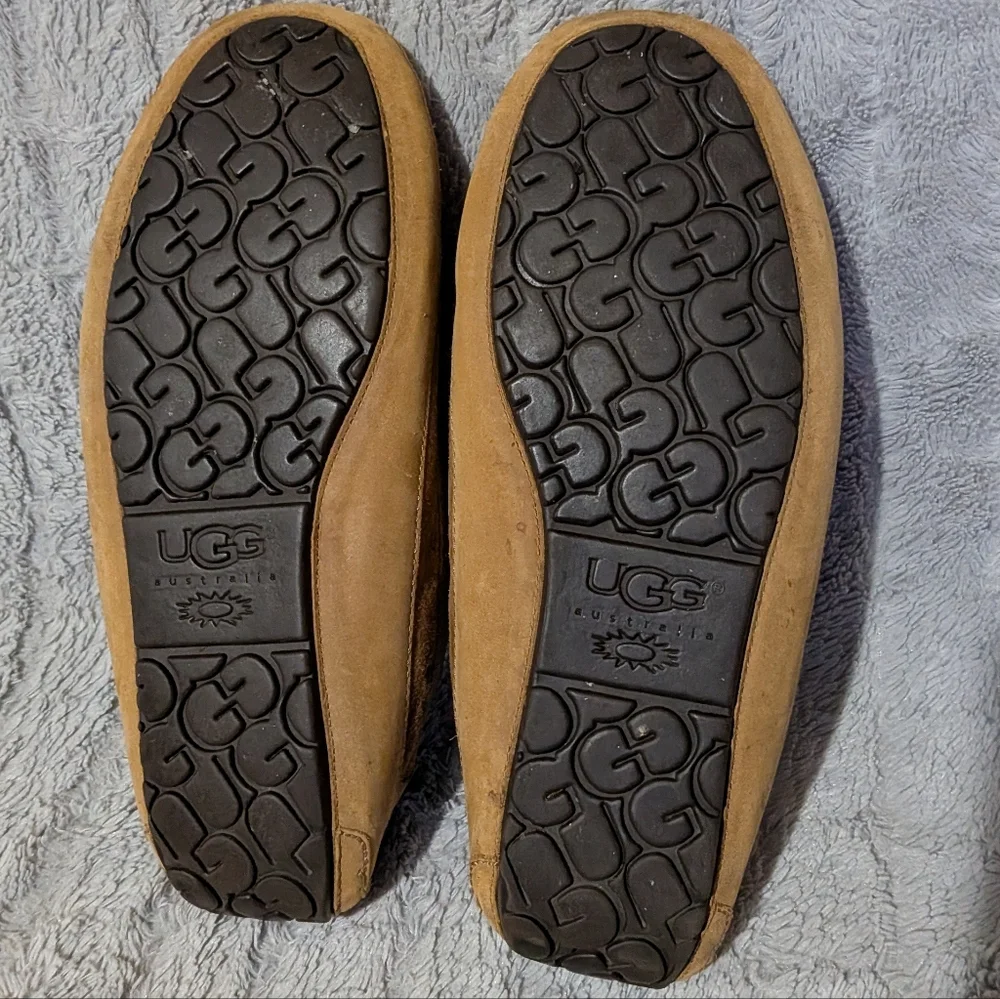 UGG Men's Chestnut Suede Moccasin Slipper - Chestnut Size 13